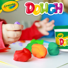 Crayola Green dough in use demonstrates safe, hands-on creativity for kids.