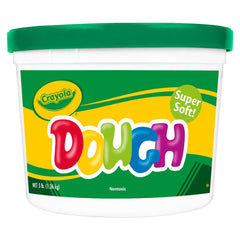 Crayola Green Modeling Dough shows soft, smooth texture ideal for little hands to mold.