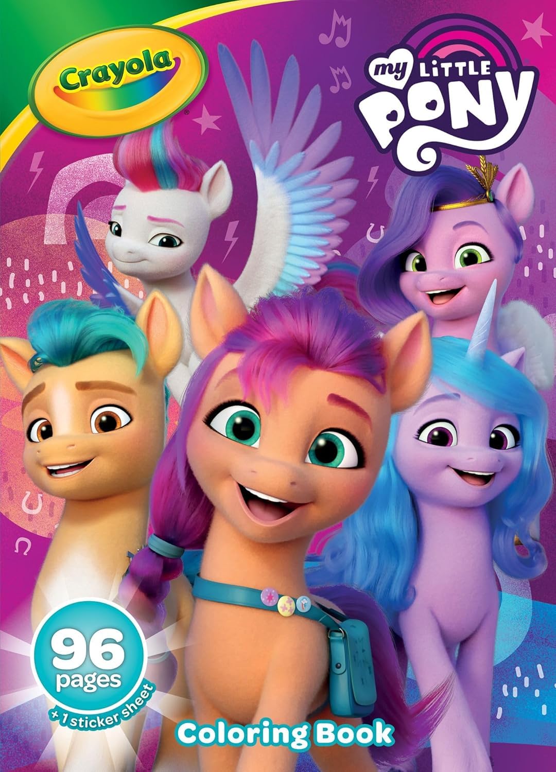 Crayola My Little Pony coloring book cover for creative play