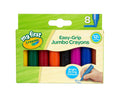 Crayola MyFirst Jumbo Crayons easy grip design supports tiny hands for beginners.