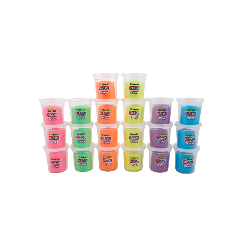 Crayola Neon Dough playtime texture with shimmering effects for projects