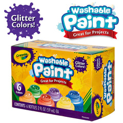 Crayola Neon Washable Paint orange bottle sparks creativity with mess-friendly cleanup.