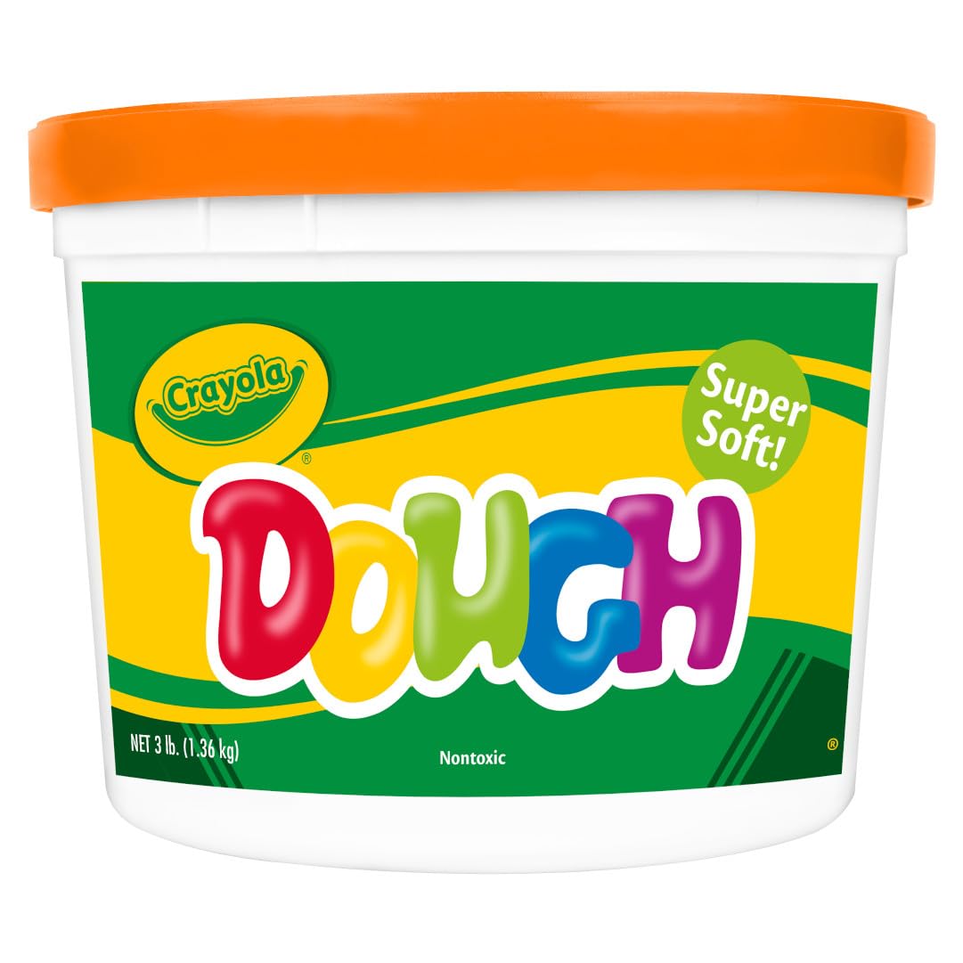 Crayola Orange Dough vibrant colors encourage creative play in early sculpting sessions.