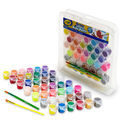 Crayola paint storage doubles as a handy mixing tray for blends.