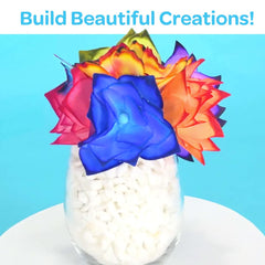 Crayola Paper Flower Kit – safe, non-toxic materials for ages 7 and up.