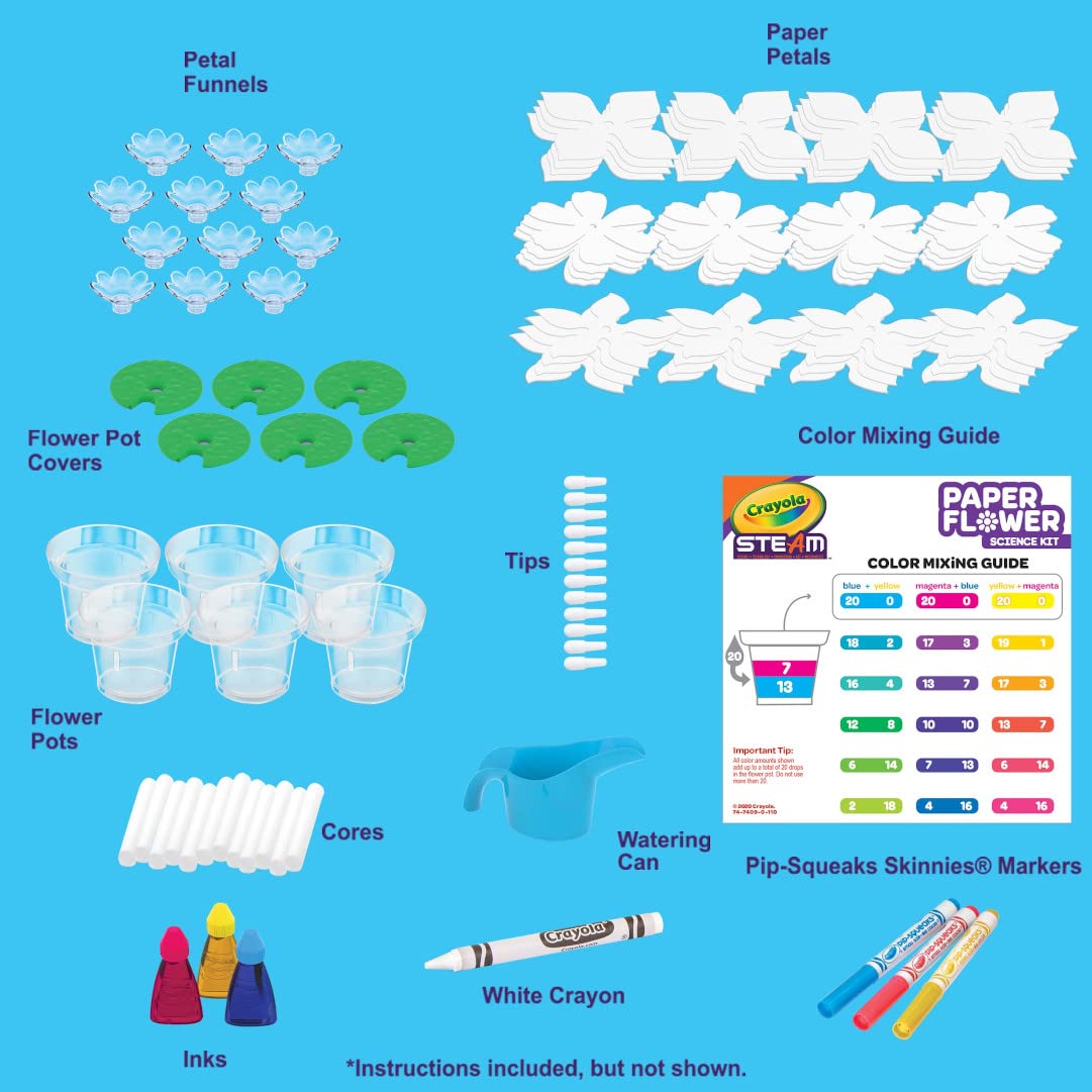 Crayola Paper Flower Kit – step-by-step guide for easy crafting and learning.