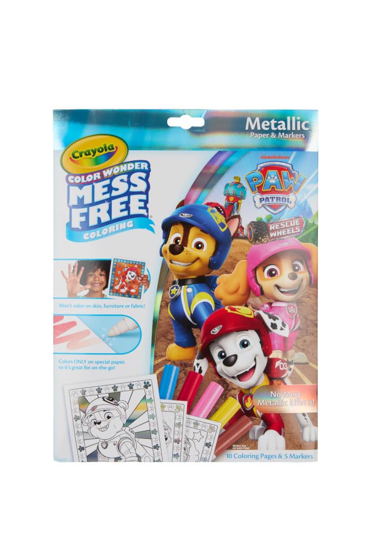 Crayola PAW Patrol Color Wonder markers color only on paper to keep clothes clean