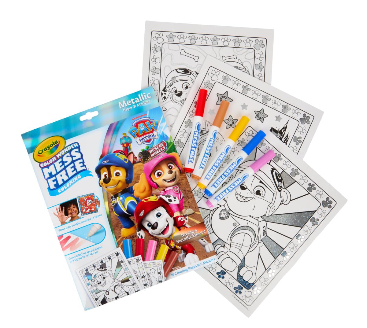 Crayola PAW Patrol Color Wonder metallic pages for mess-free on-the-go coloring