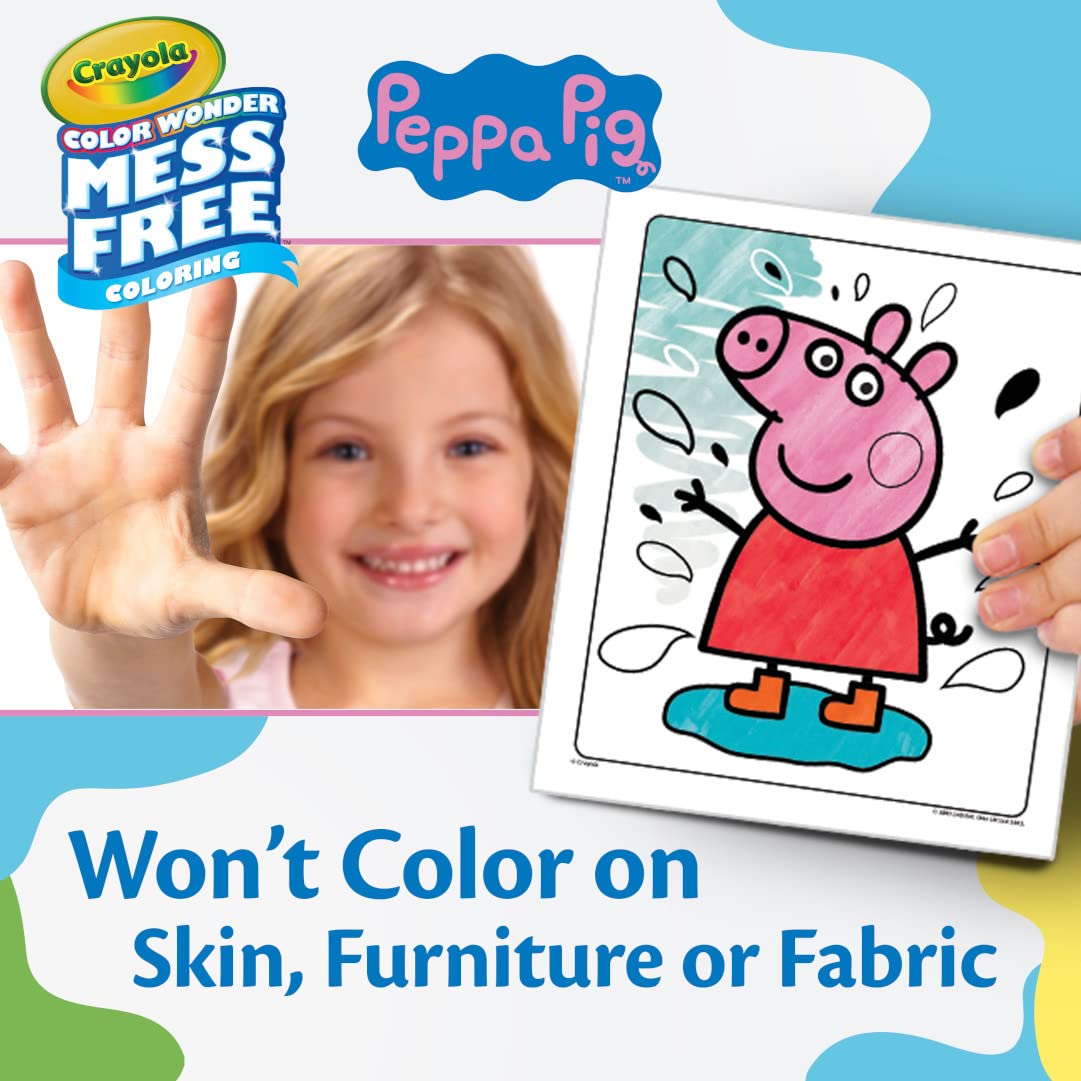 Crayola Peppa Pig characters bring familiar friends to art time.