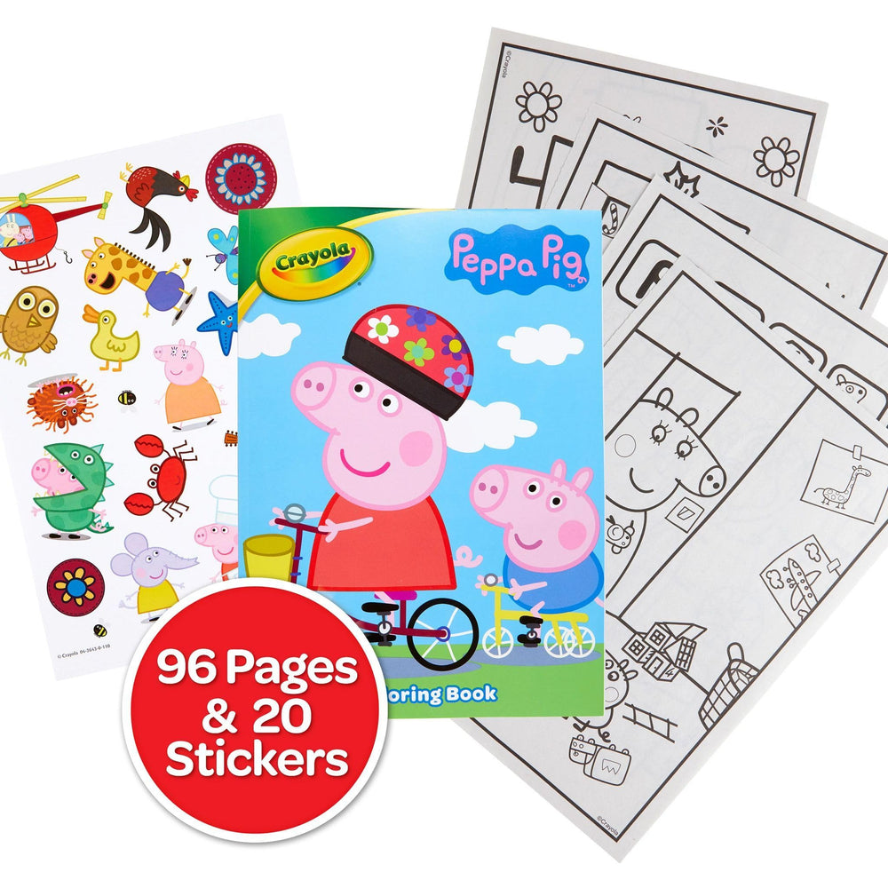 Crayola Peppa Pig coloring pages inside to spark creativity.