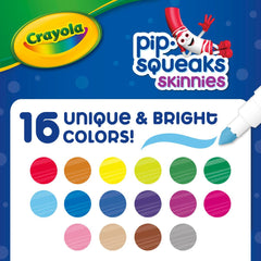 Crayola Pip Squeaks Skinnies are washable from skin and clothing