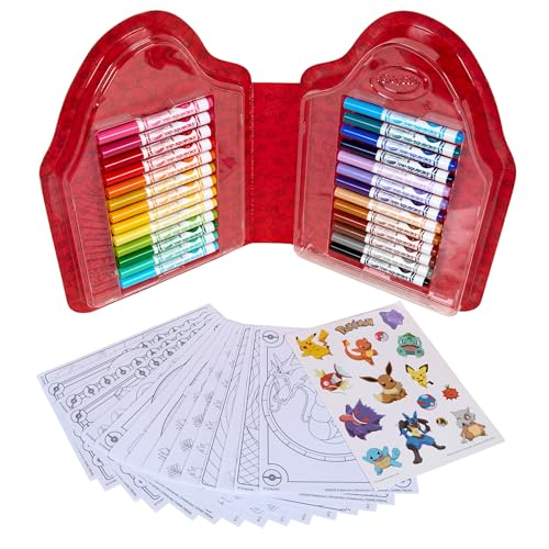 Crayola Pokemon coloring pages featuring familiar characters for imaginative coloring