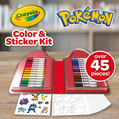 Bright Crayola markers offer vivid hues for precise coloring sessions