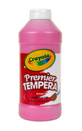 Crayola Premier Tempera Magenta bottle shows rich color for classroom projects
