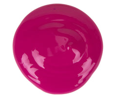 Brush stroke with Crayola Magenta tempera highlights smooth laydown and easy blending