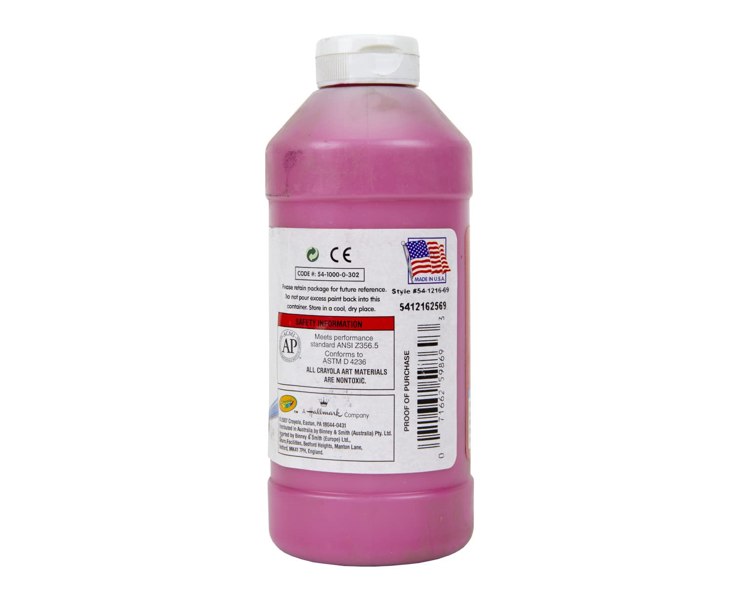 Crayola Premier Tempera Magenta swatches demonstrate vibrant opacity for bold art