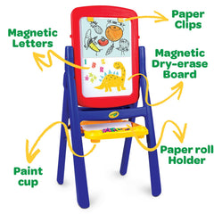 Crayola Qwikflip chalkboard surface ready for creative chalk art.