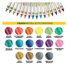 Crayola Refillable crayon case with 64-count refills for long-term use.