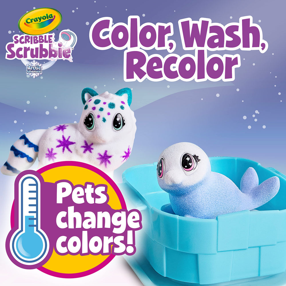 Crayola Scribble Scrubbie Arctic Igloo offers gift-ready packaging.