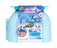 Crayola Scribble Scrubbie Arctic Igloo storage case and playset.