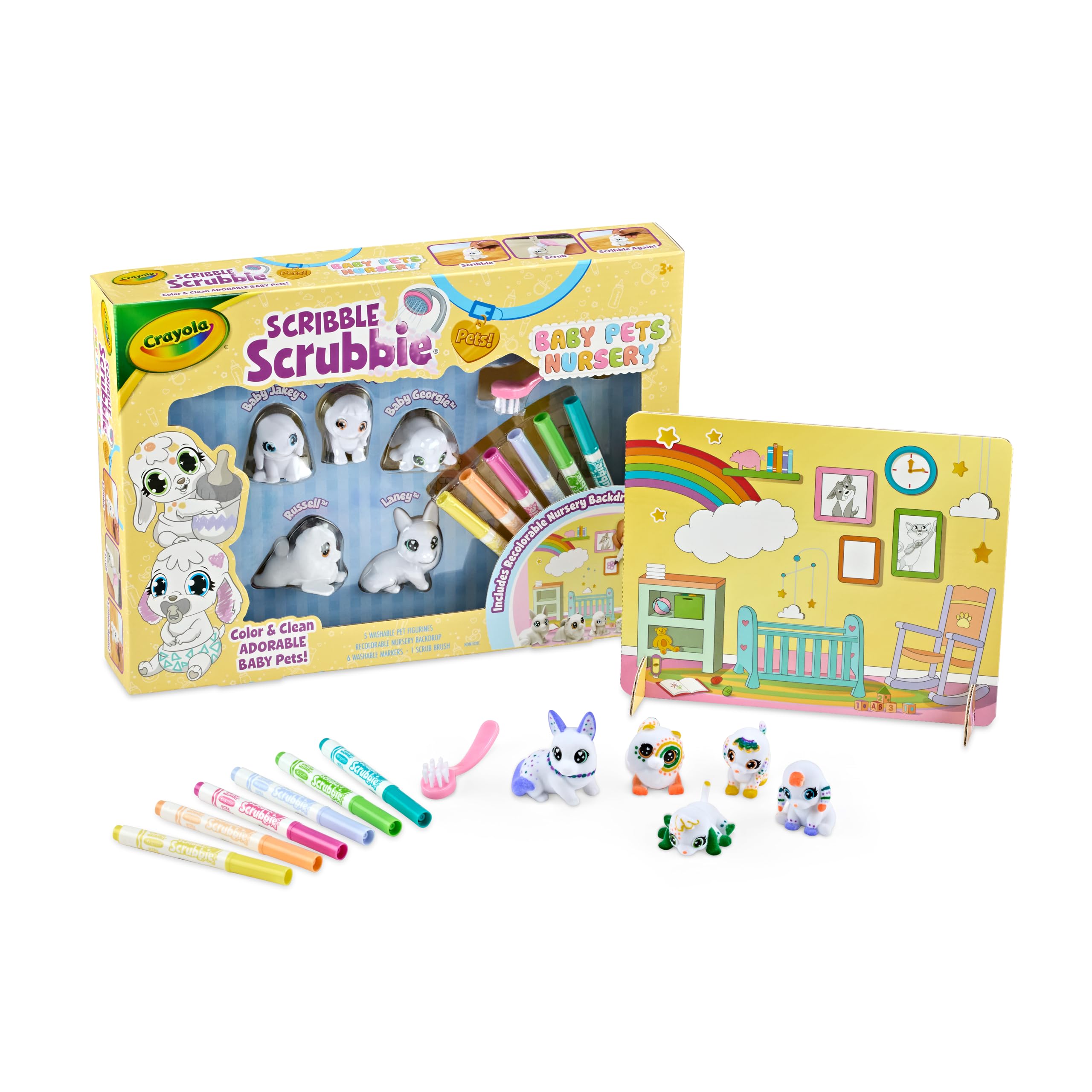Crayola Scribble Scrubbie Baby Pets gift set for creative kids