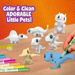 Crayola Scribble Scrubbie dinosaur pets child coloring session for ages 3+.
