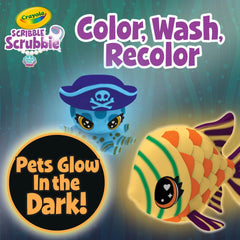 Crayola Scribble Scrubbie Glow Lagoon scrub brush for precise decorating and cleaning