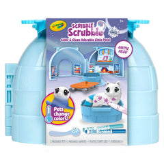 Crayola Scribble Scrubbie Arctic Igloo open for easy storage.