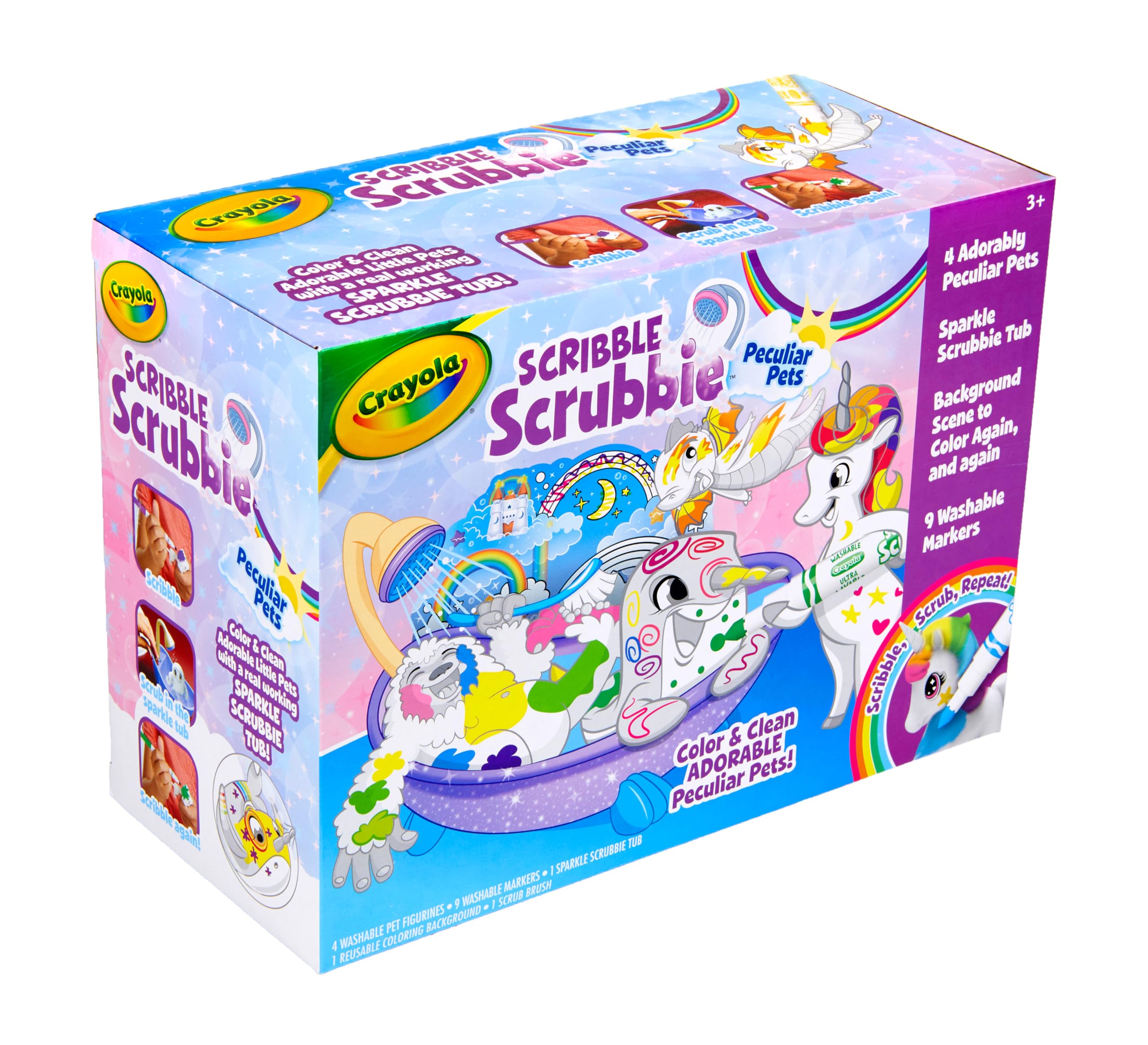Crayola Scribble Scrubbie Peculiar Pets Yeti: chunky texture sparks hands on creative play.