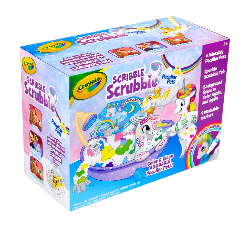 Crayola Scribble Scrubbie Peculiar Pets Yeti: chunky texture sparks hands on creative play.