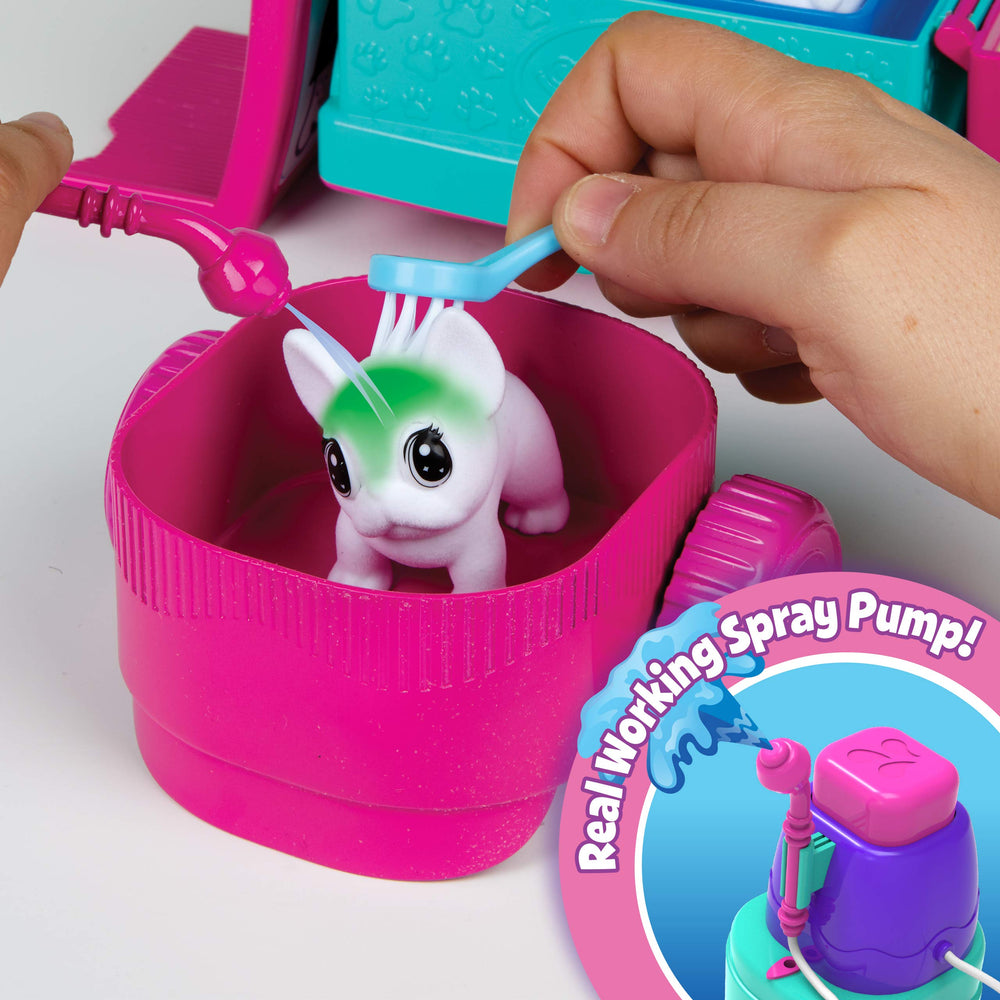 Crayola Scribble Scrubbie Pets detachable cart enabling portable grooming play