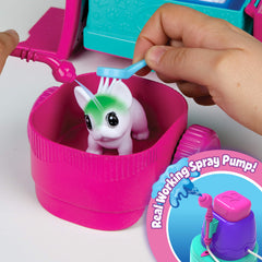 Crayola Scribble Scrubbie Pets detachable cart enabling portable grooming play