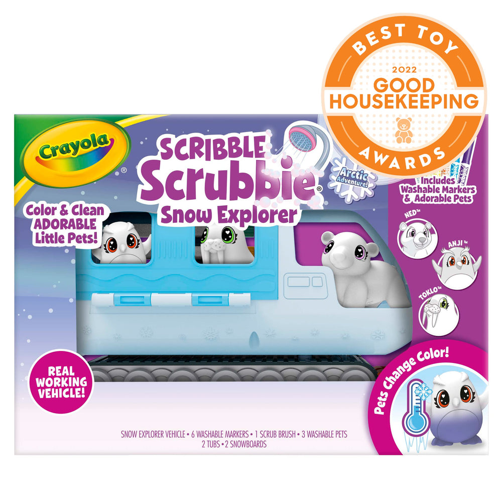 Crayola Scribble Scrubbie flocked coats add tactile detail for decorating
