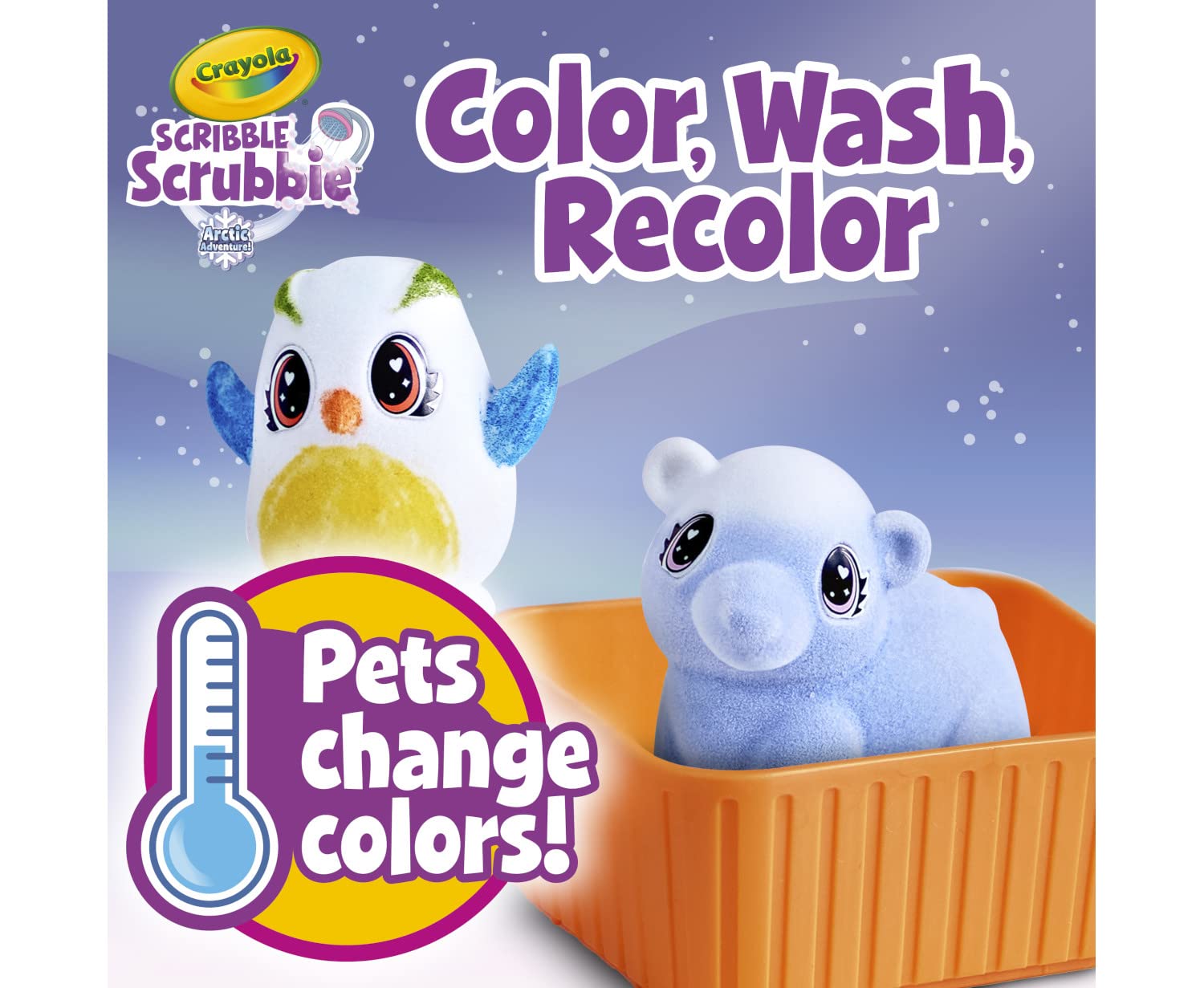 Crayola Scribble Scrubbie two tubs for color exploration and organization