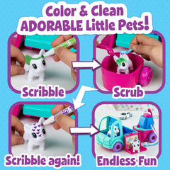 Crayola Scribble Scrubbie Pets wash station with scrub brush ready for pretend baths