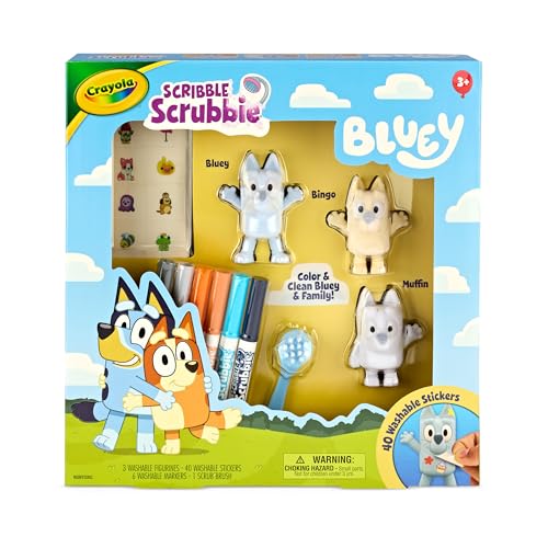 Crayola Bluey set: bingo character ready for customization with markers.