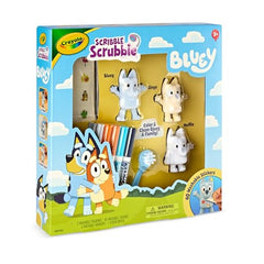Crayola Scribble Scrubbies Bluey: Muffin character prepared for coloring and play.