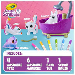 Crayola Scribble Scrubbies Glam tub for kid powered washing play