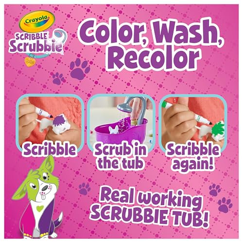 Crayola Scribble Scrubbies Glam animal pets ready for customization