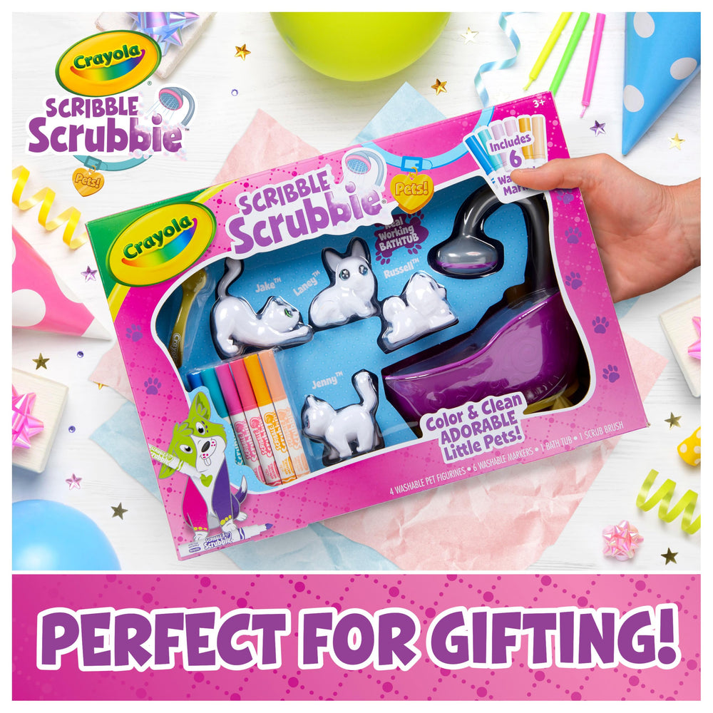 Crayola Scribble Scrubbies Glam scrub brush for easy cleanup