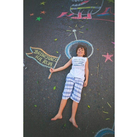 Crayola 48ct sidewalk chalk easy cleanup with water after outdoor art