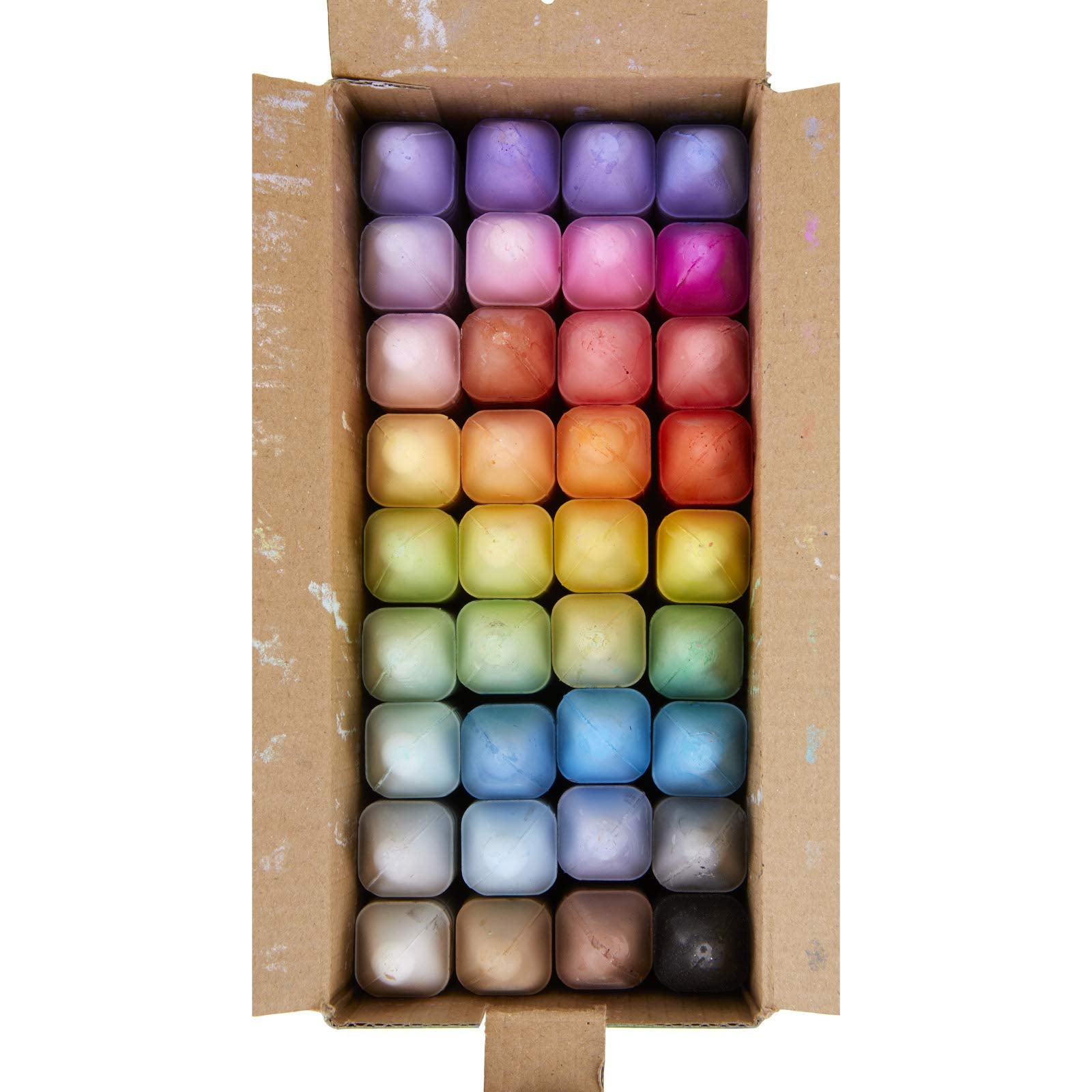 Crayola Sidewalk Chalk 36 Ct — antiroll design keeps sticks within reach during play.