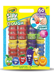 Crayola Silly Scents Dough 1oz tub close-up with scented play.