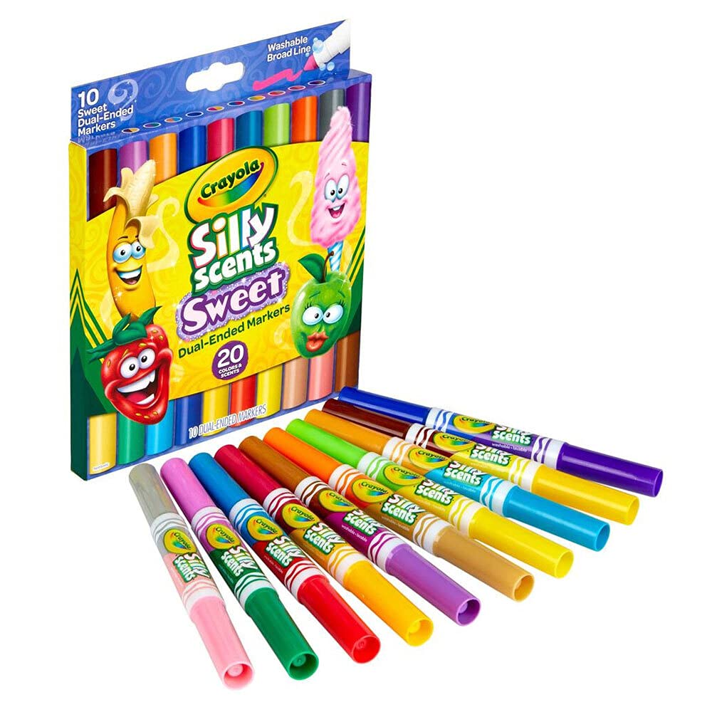 Crayola Silly Scents markers featuring sweet scents for imaginative play