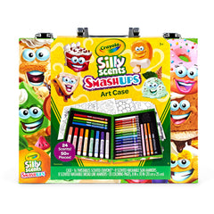 Crayola Silly Scents art case opened for portable creativity