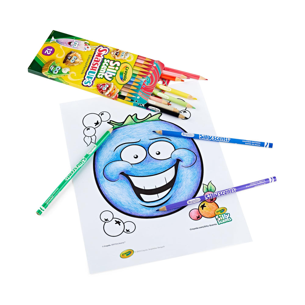 Open-pack Crayola Silly Scents with fruity aromas for imaginative play.