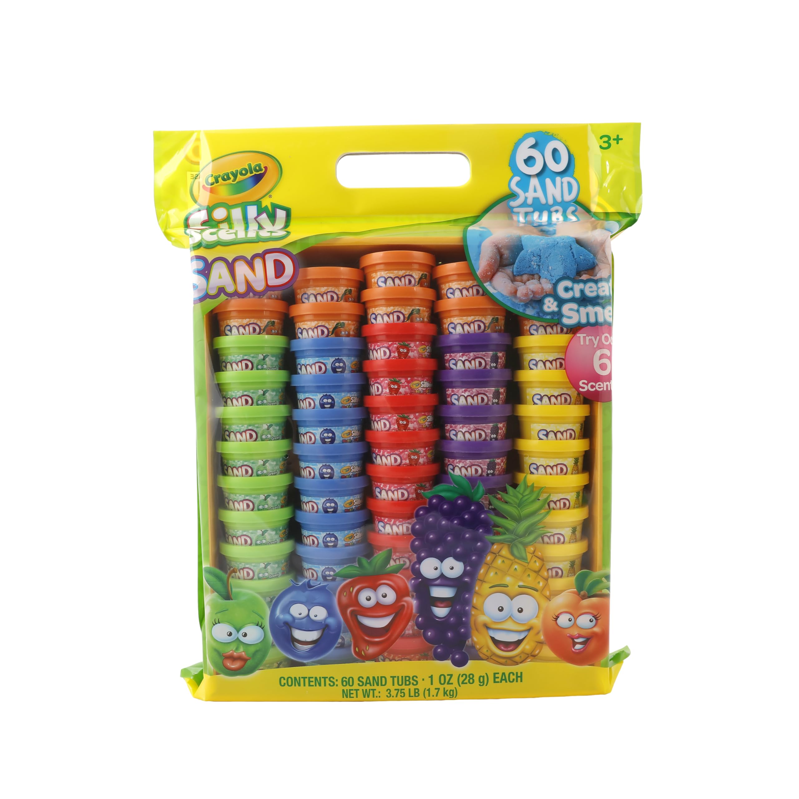 Crayola Silly Scents sand tub-sensory-play supports focus and creativity during activities
