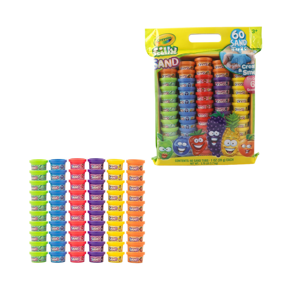 Crayola Silly Scents sand tub yellow-banana inviting bright, aromatic play for kids