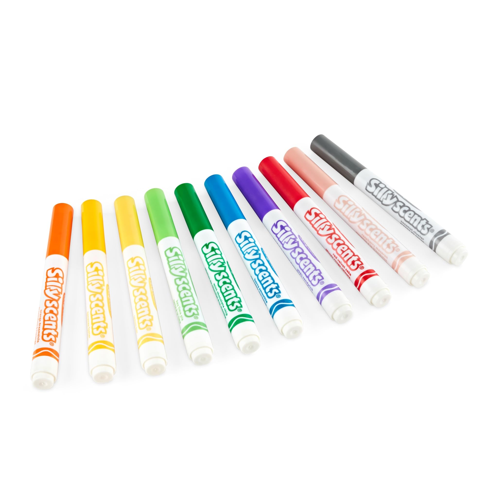 Red scented marker tip close-up highlighting smooth lines for notes.
