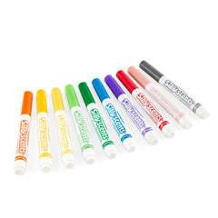 Red scented marker tip close-up highlighting smooth lines for notes.